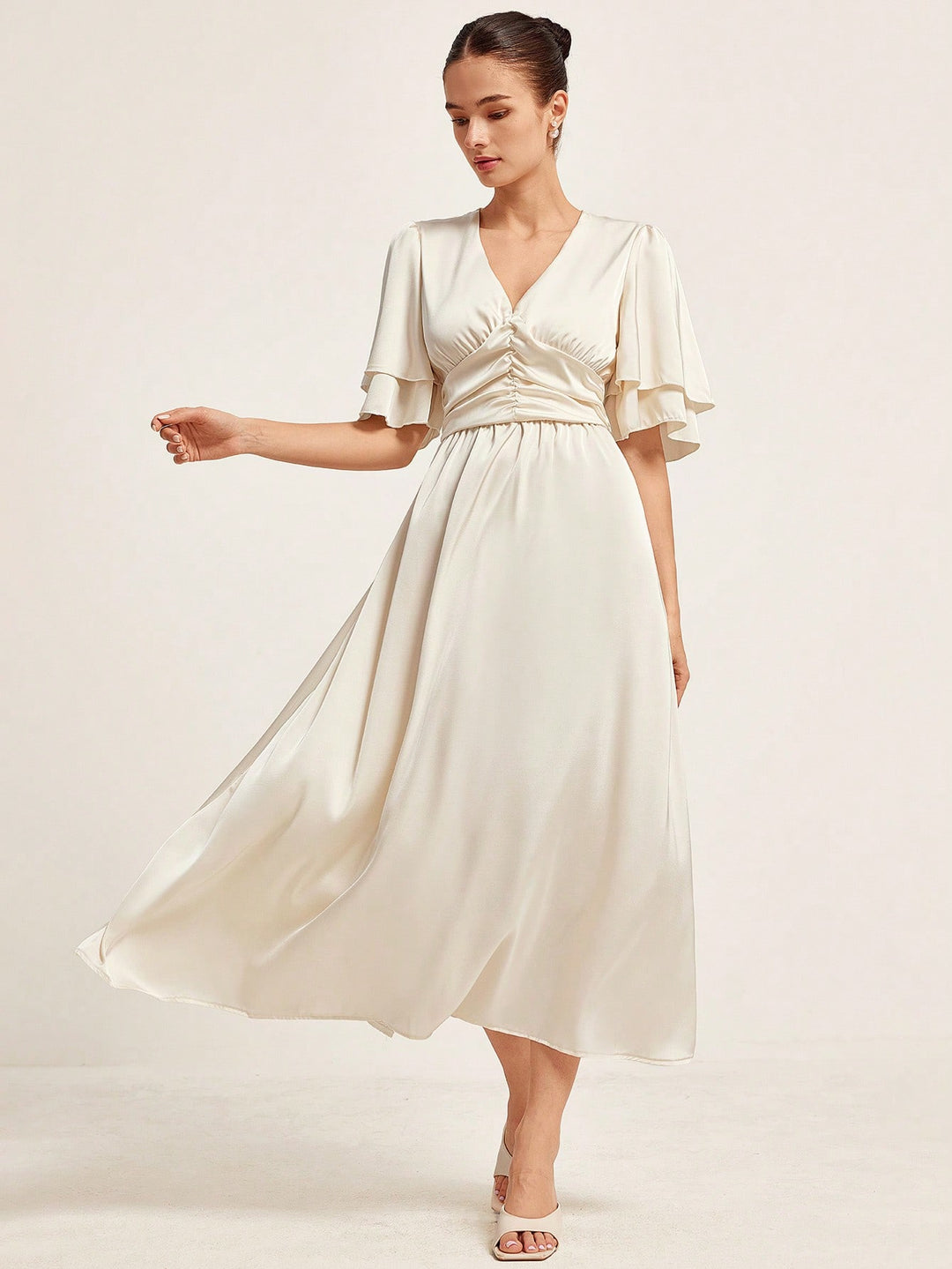 Rochie maxi SHEIN, portocaliu