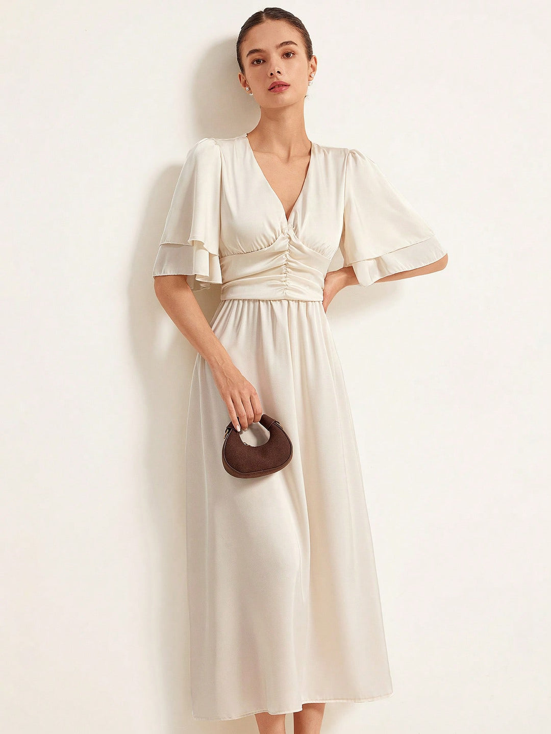 Rochie maxi SHEIN, portocaliu