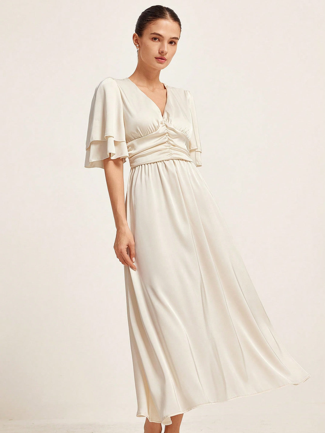 Rochie maxi SHEIN, portocaliu