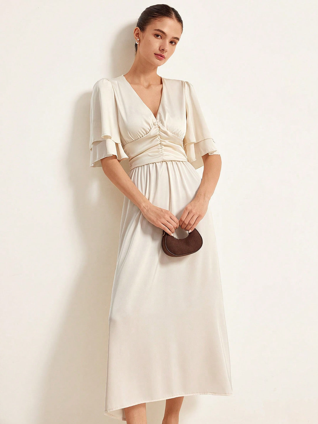 Rochie maxi SHEIN, portocaliu