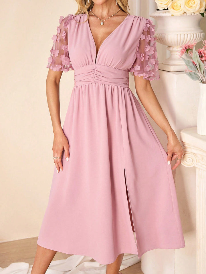 Rochie midi SHEIN, roz