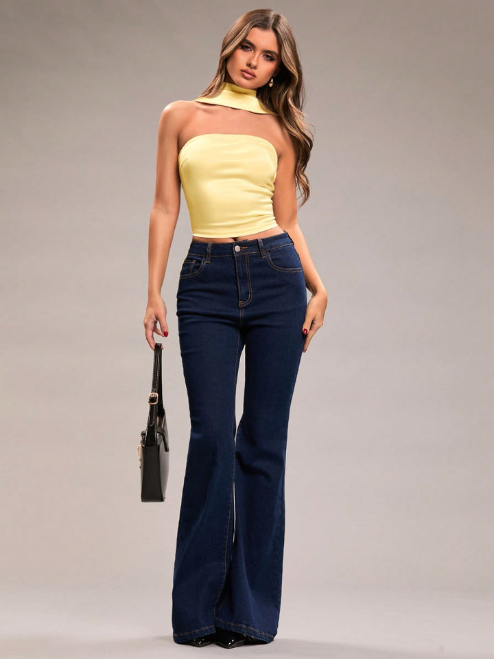 Top SHEIN, galben