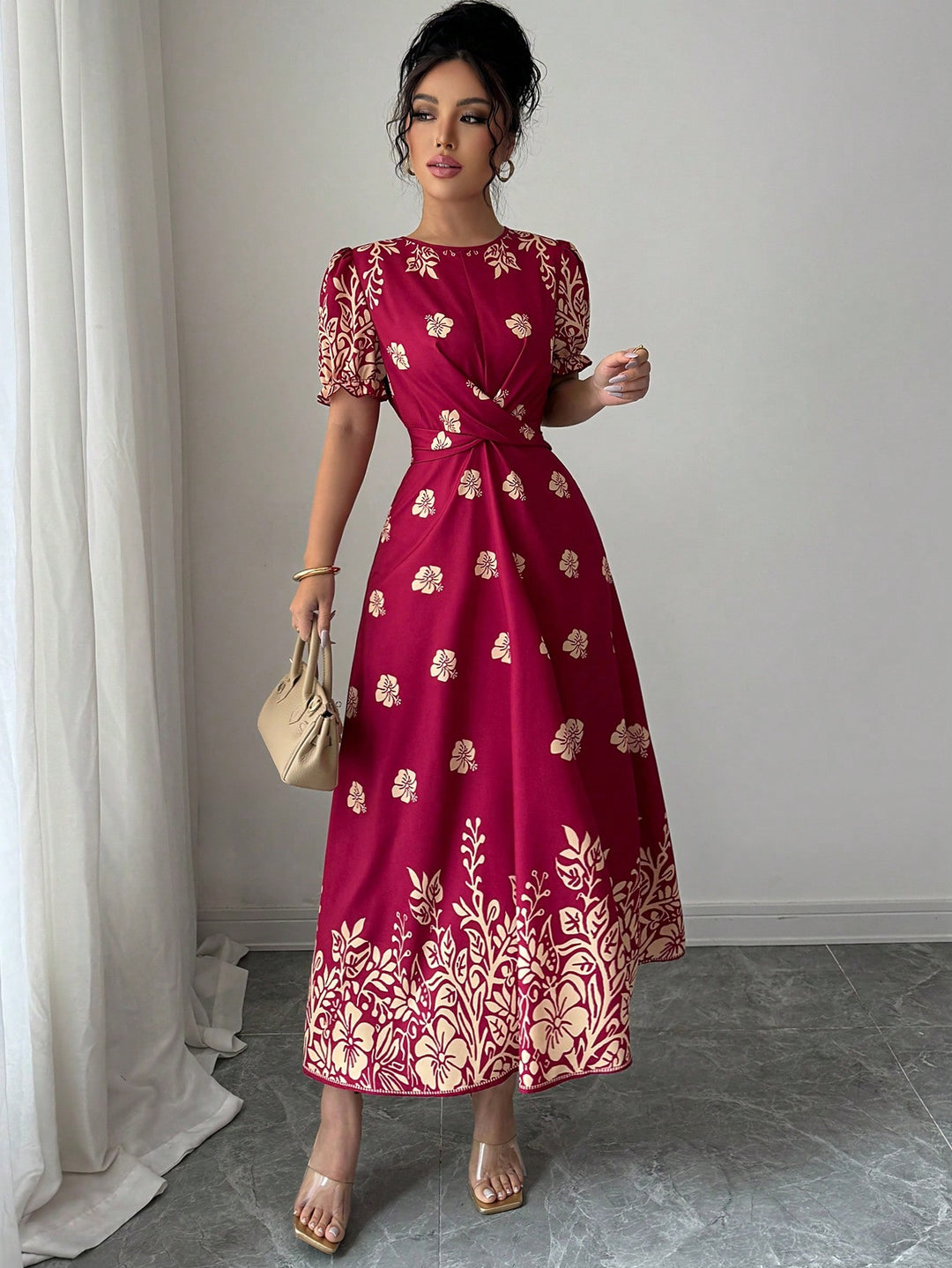 Rochie maxi SHEIN, roșu