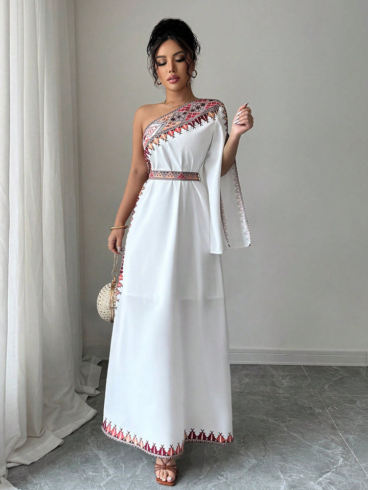Rochie maxi SHEIN, alb
