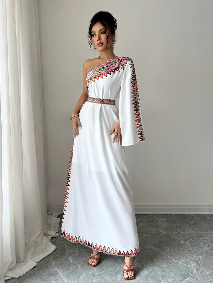 Rochie maxi SHEIN, alb