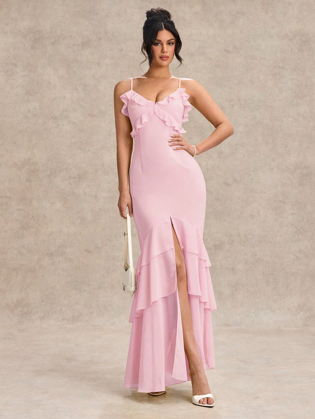 Rochie maxi SHEIN, roz