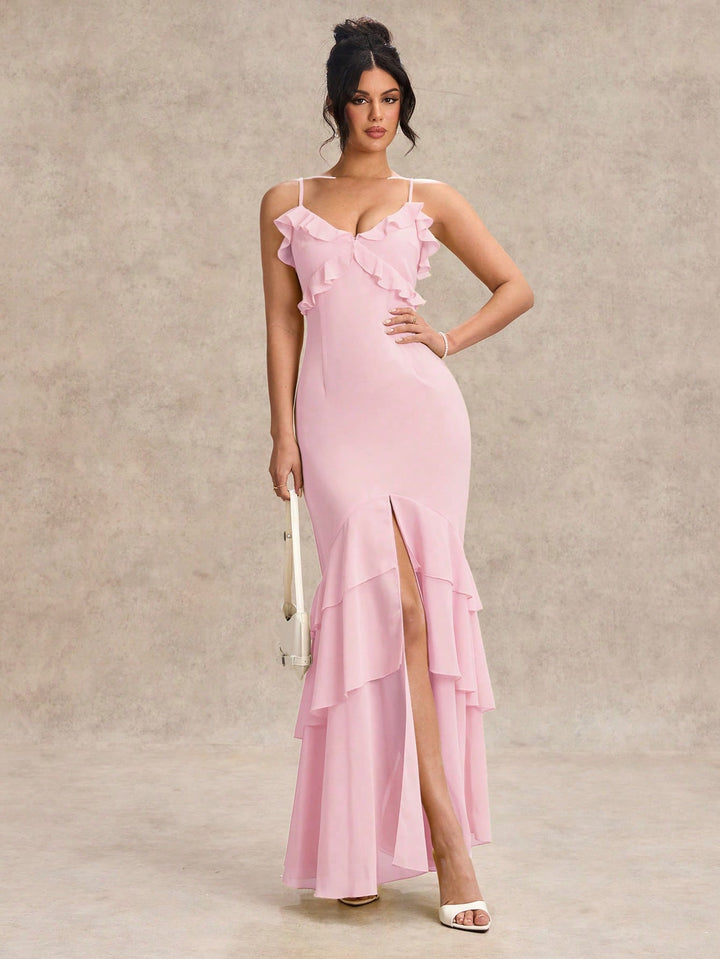 Rochie maxi SHEIN, roz