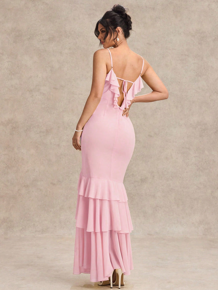 Rochie maxi SHEIN, roz