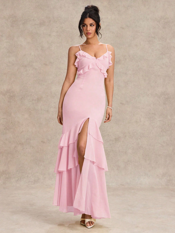 Rochie maxi SHEIN, roz