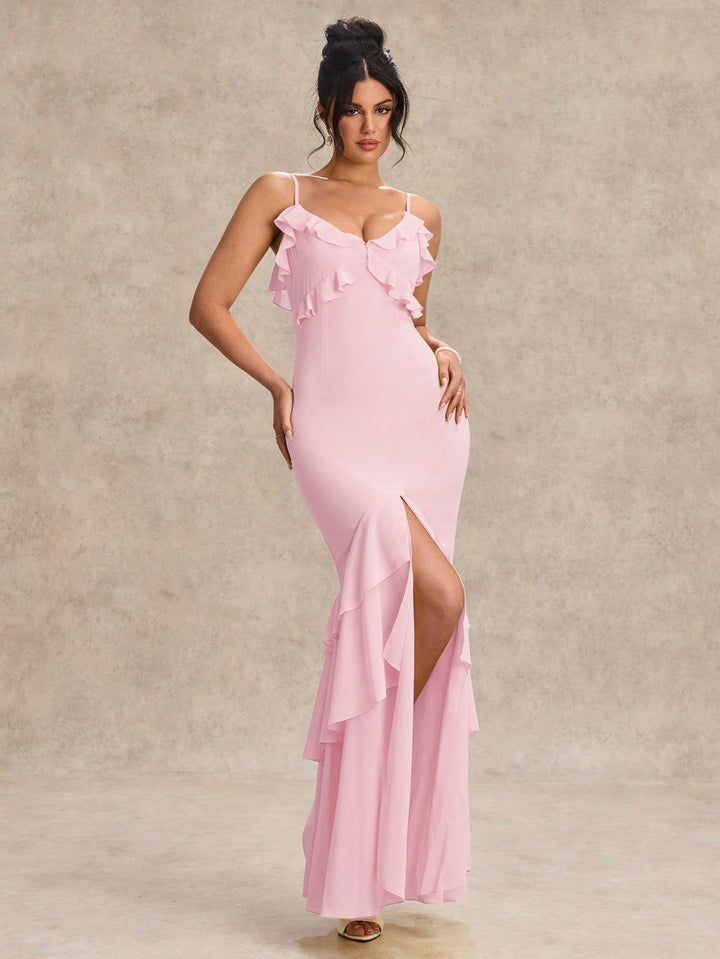 Rochie maxi SHEIN, roz
