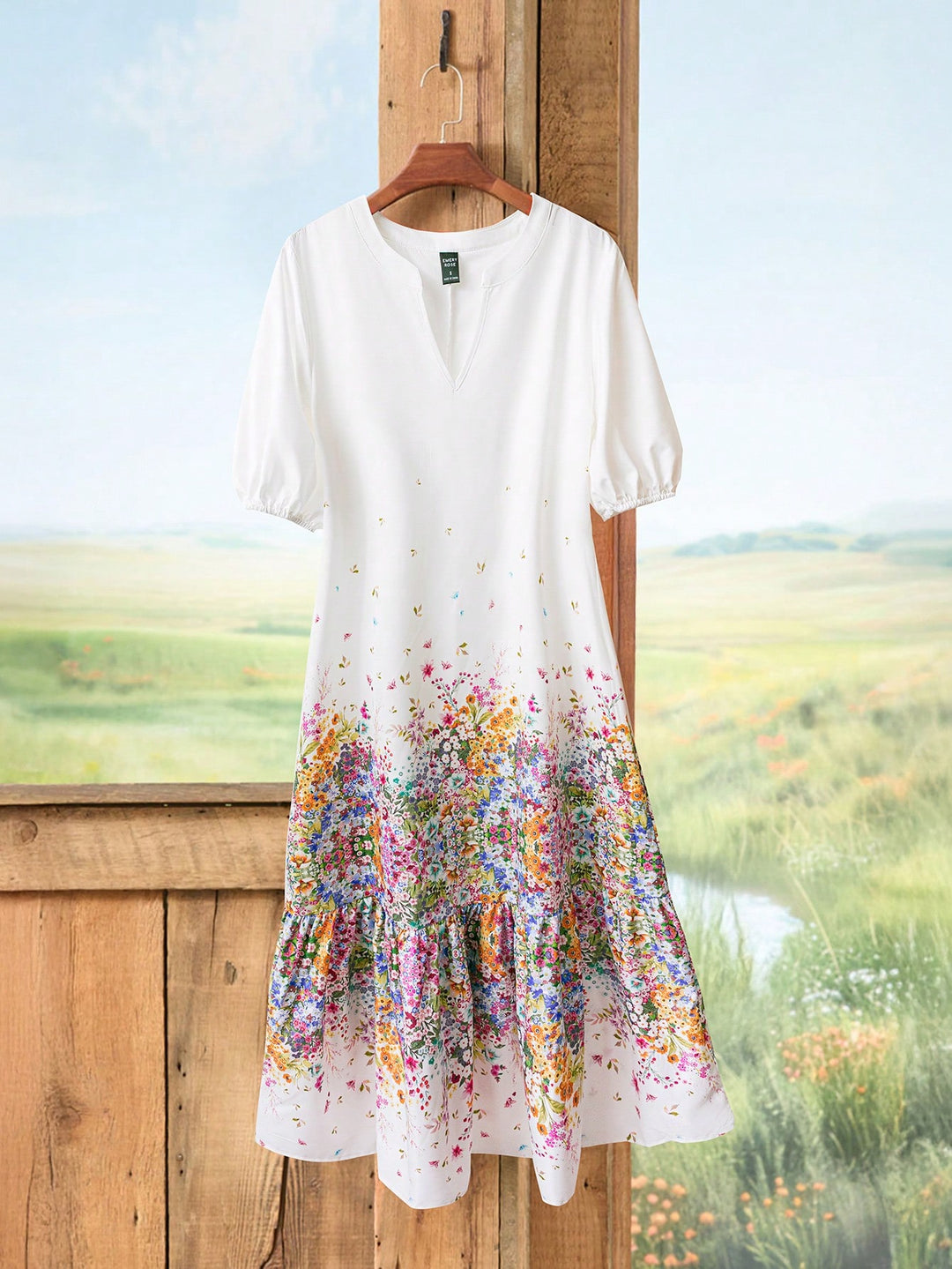 Rochie maxi SHEIN, mix culori