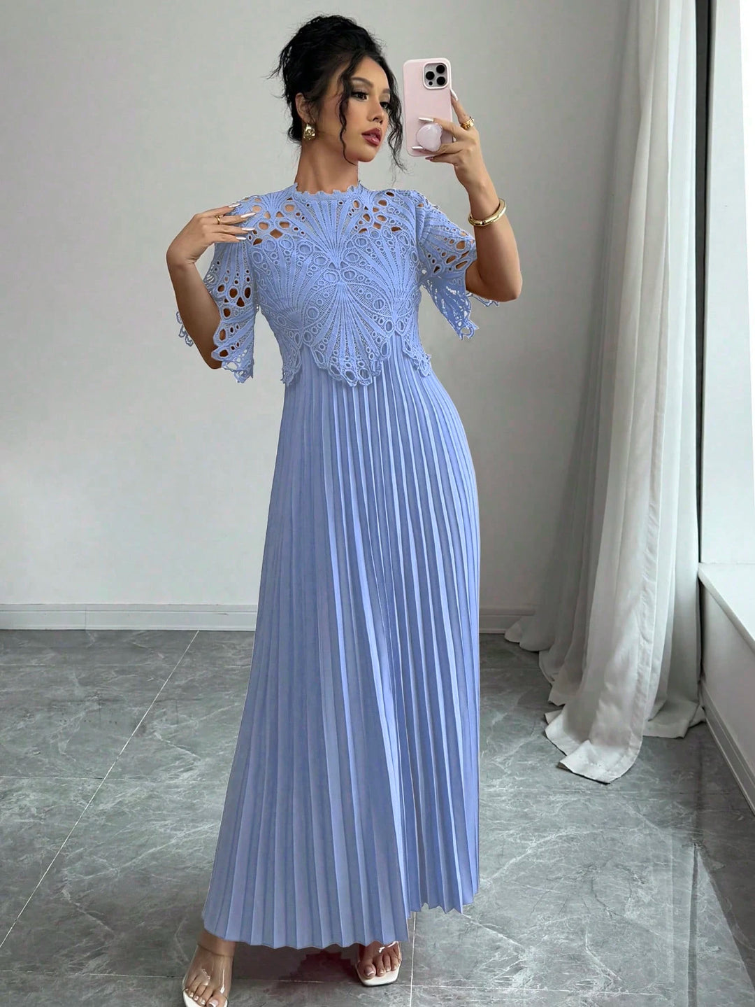 Rochie maxi SHEIN, albastru