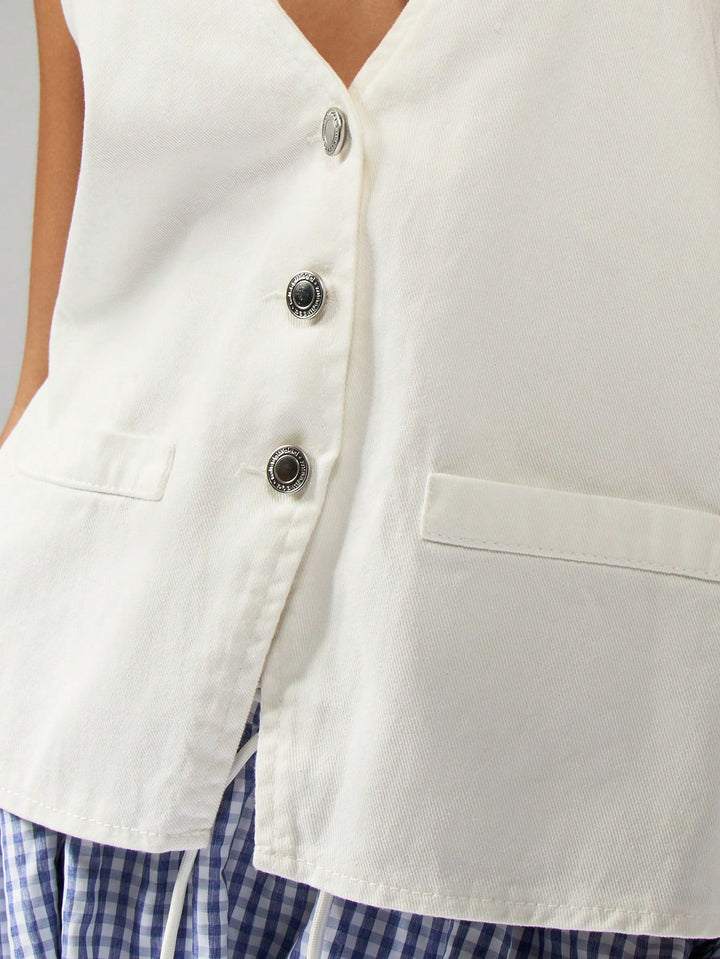 Top SHEIN, alb