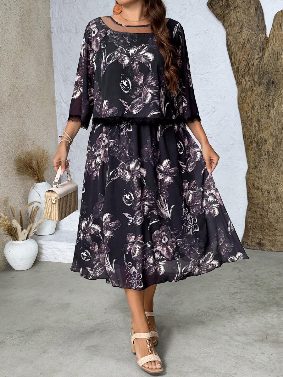 Rochie midi Shein , mix color