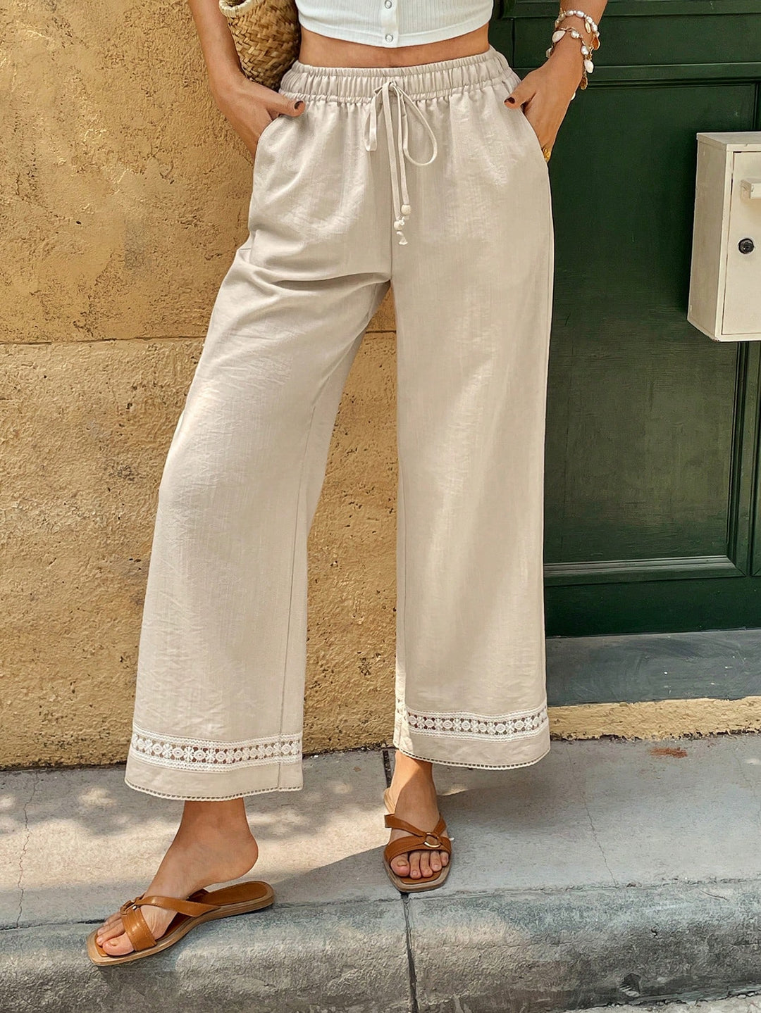 Pantaloni Shein, bej