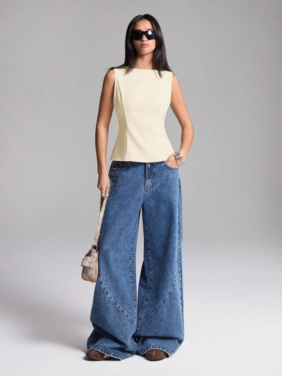 Top SHEIN, crem