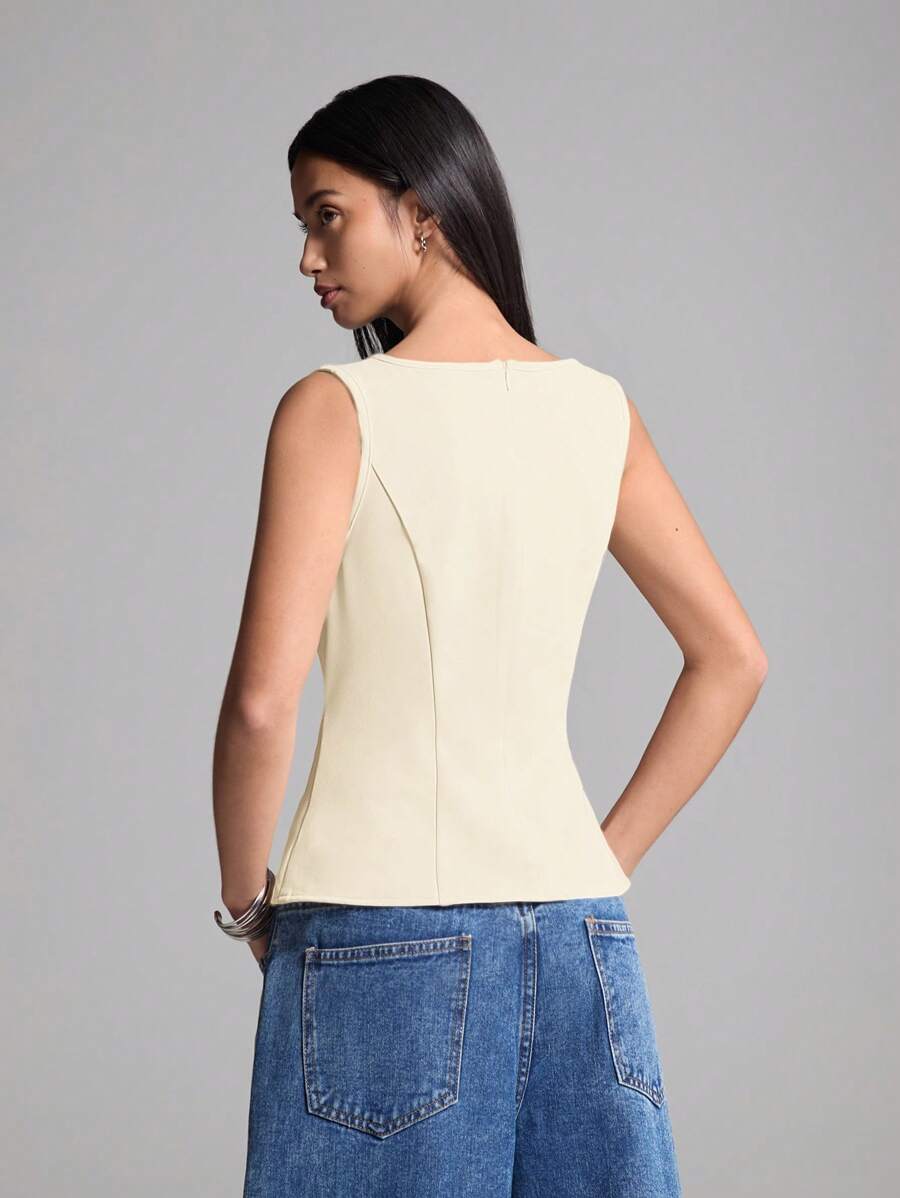 Top SHEIN, crem
