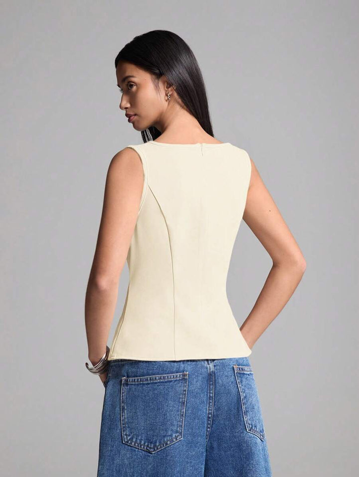 Top SHEIN, crem