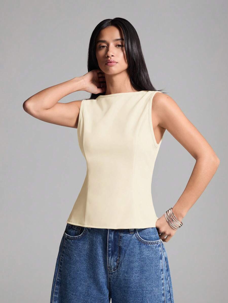 Top SHEIN, crem