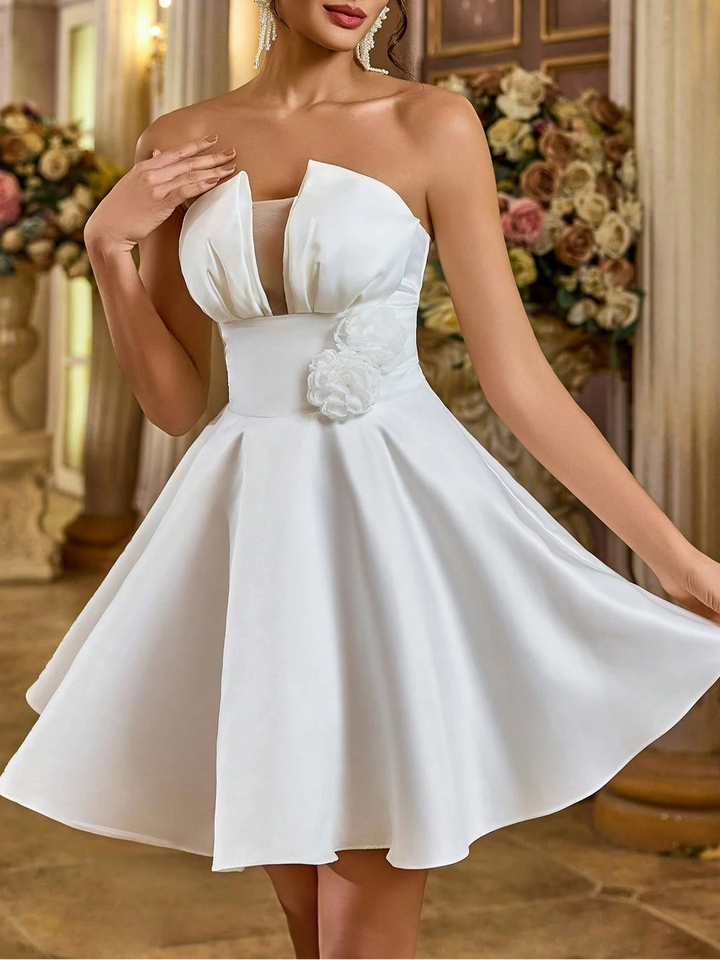 Rochie de ocazie Shein, alb