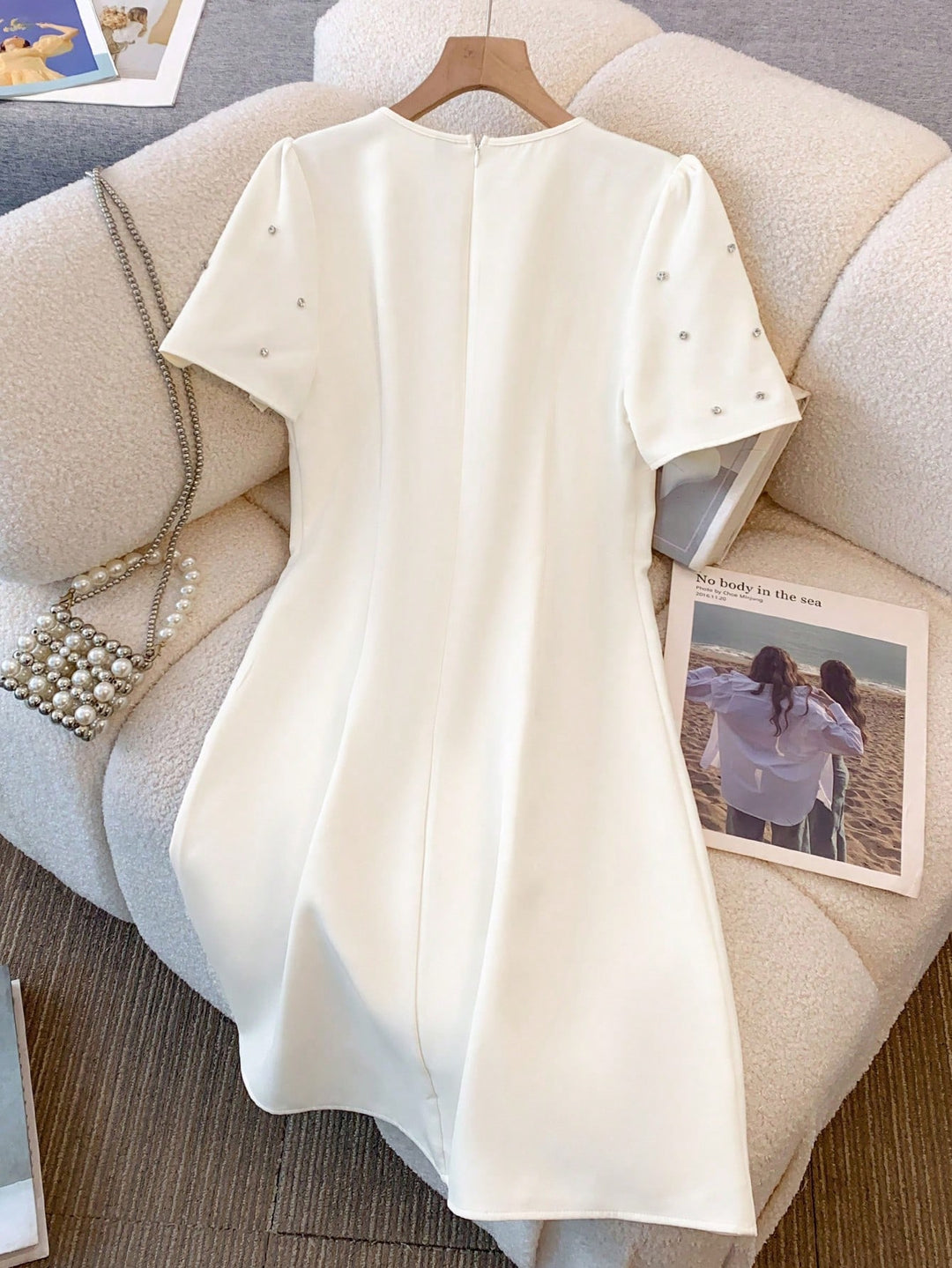 Rochie scurtă SHEIN, bej