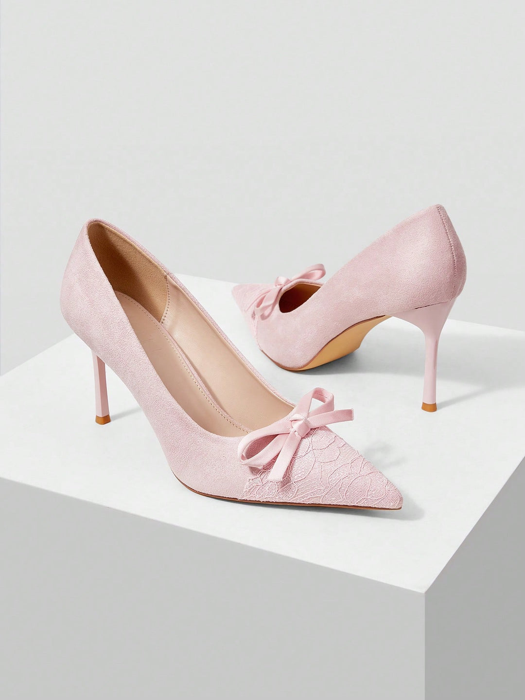 Pantofi cu toc SHEIN, roz