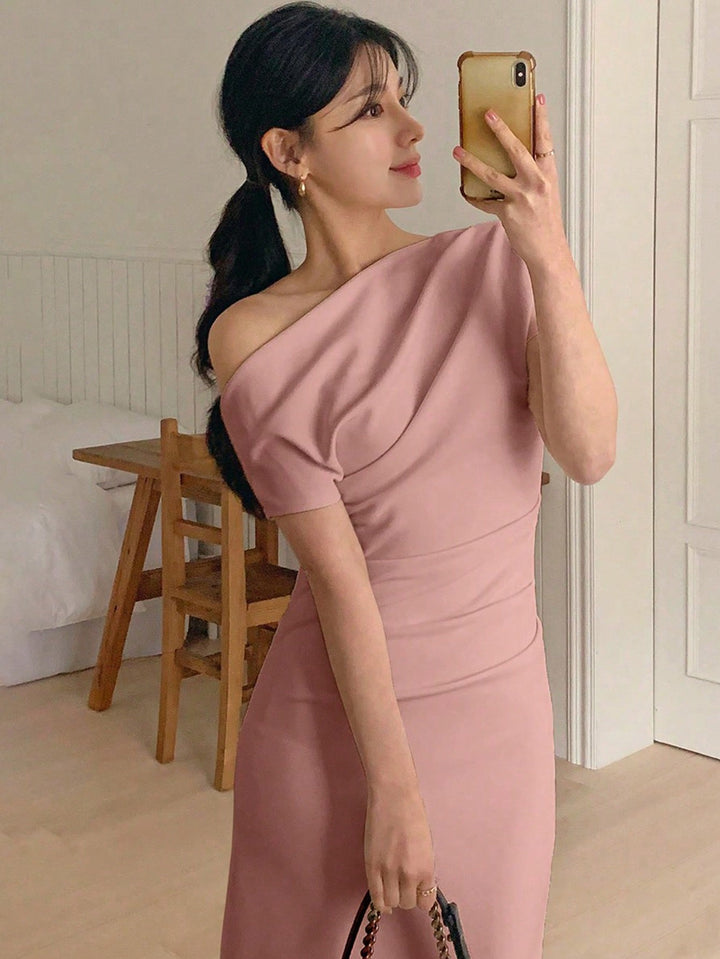 Rochie maxi SHEIN, roz
