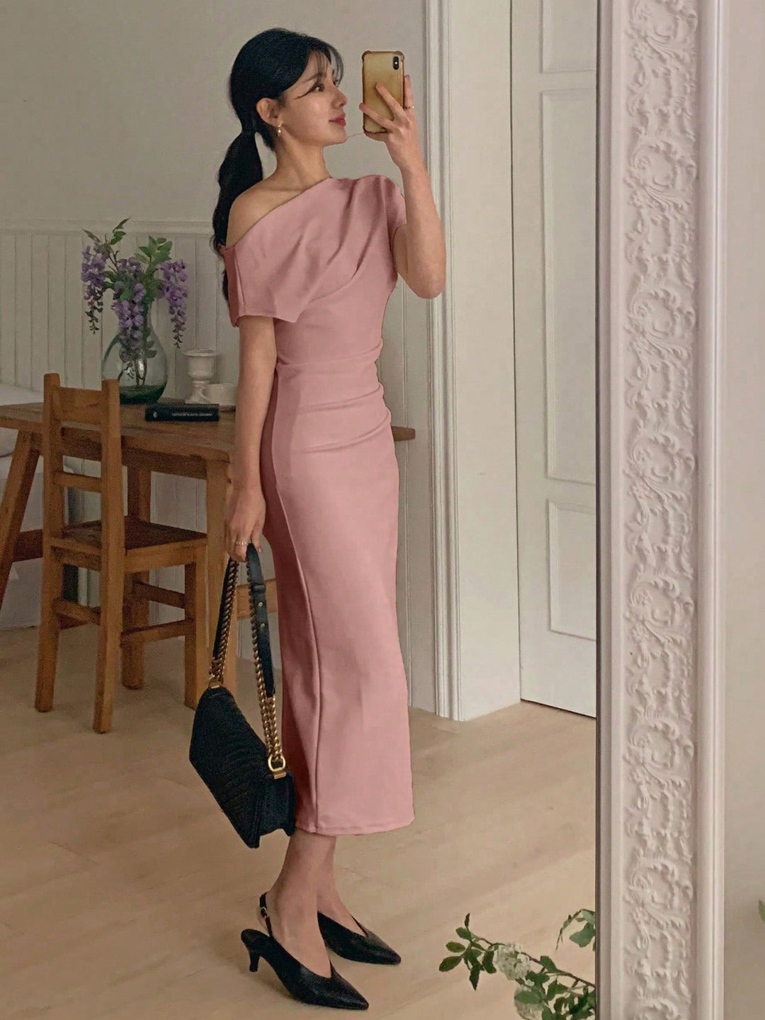 Rochie maxi SHEIN, roz