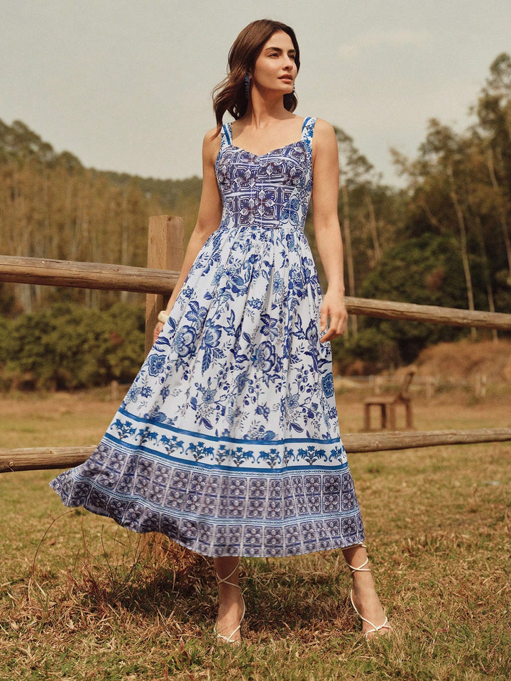 Rochie maxi SHEIN, albastru