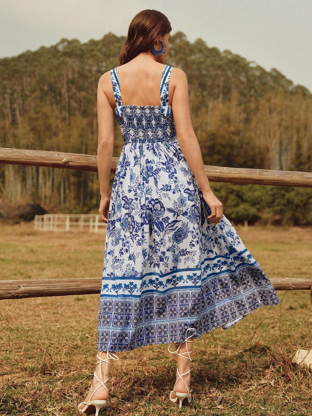 Rochie maxi SHEIN, albastru