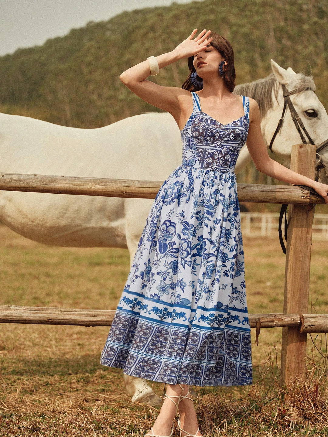 Rochie maxi SHEIN, albastru