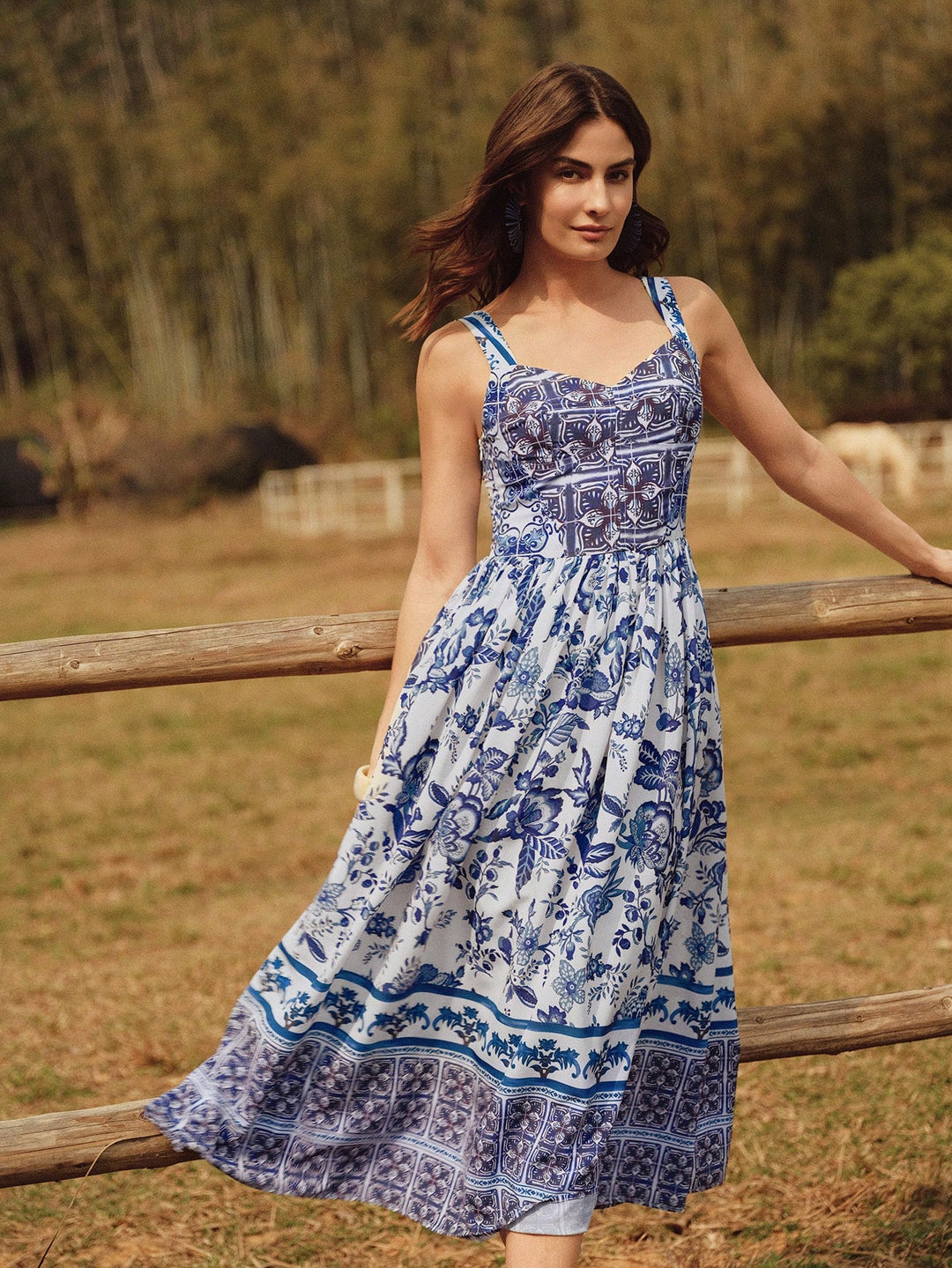 Rochie maxi SHEIN, albastru