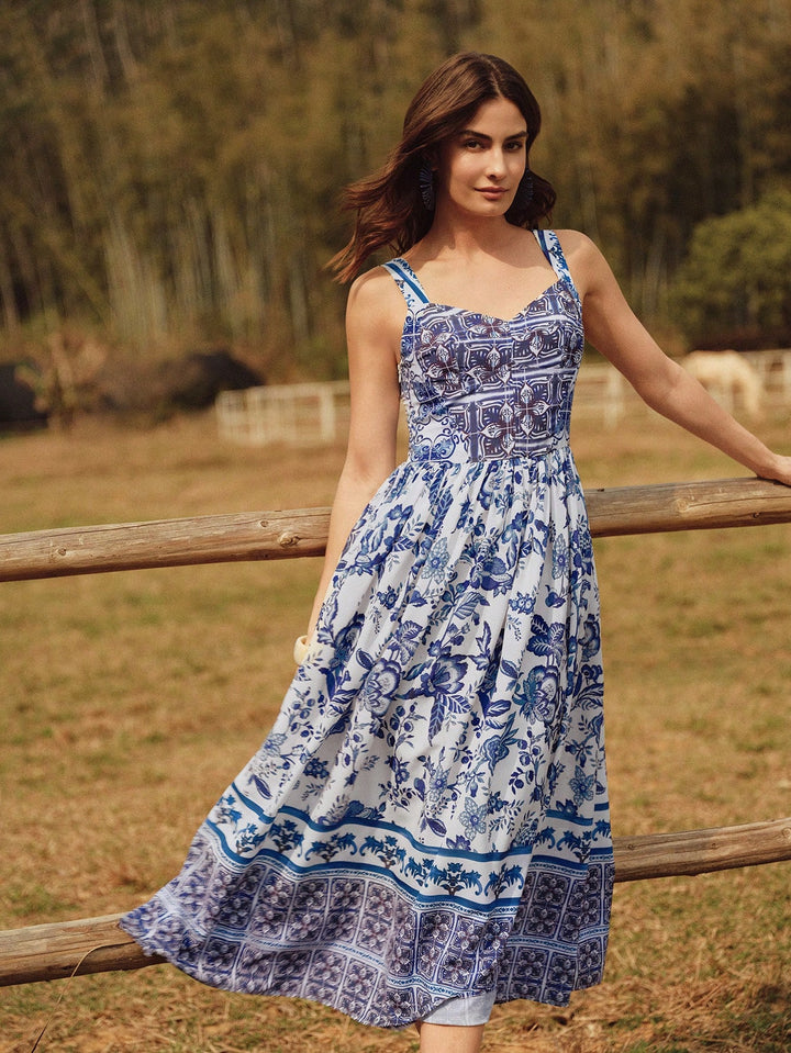 Rochie maxi SHEIN, albastru