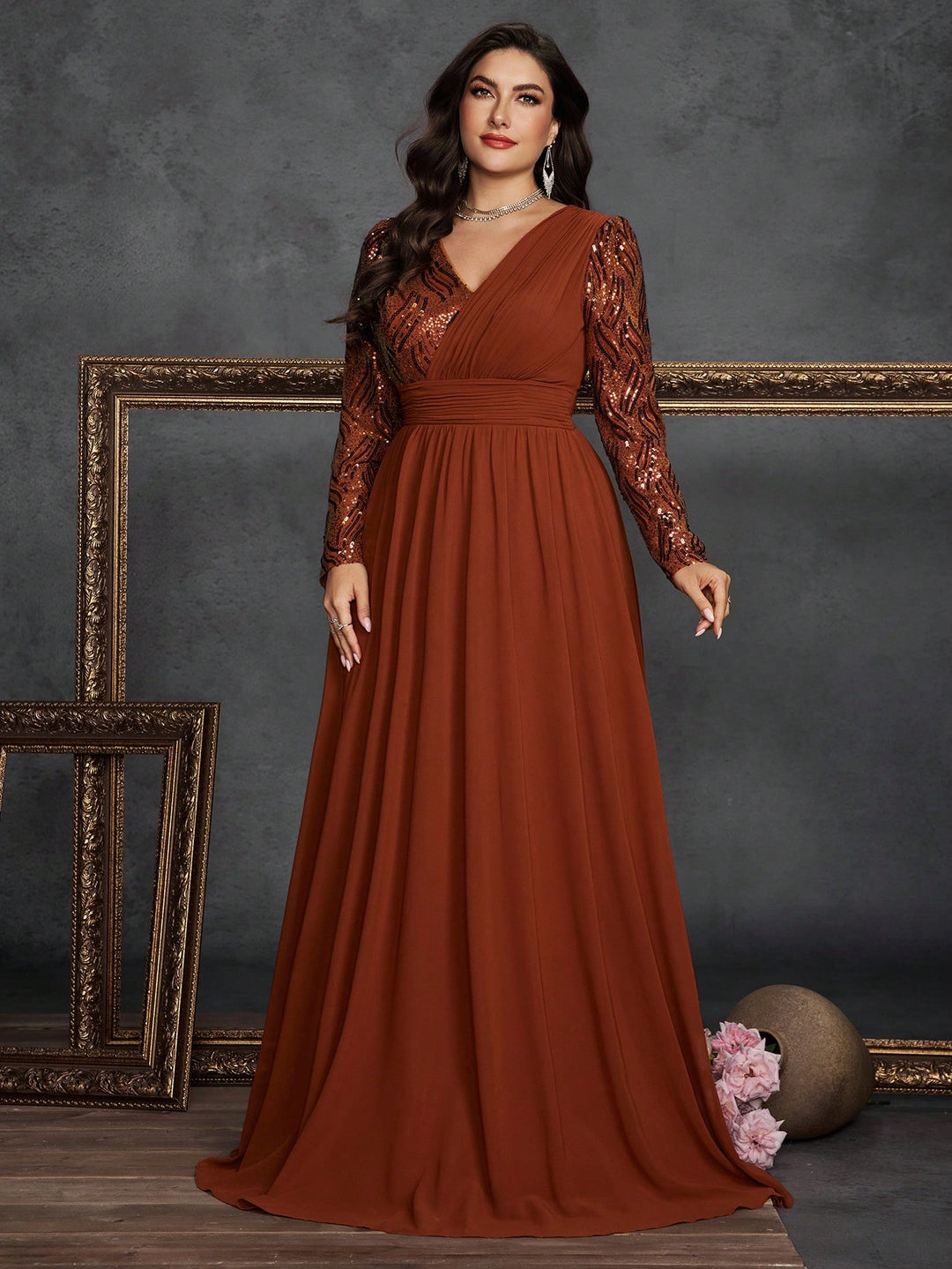 Rochie SHEIN, maro