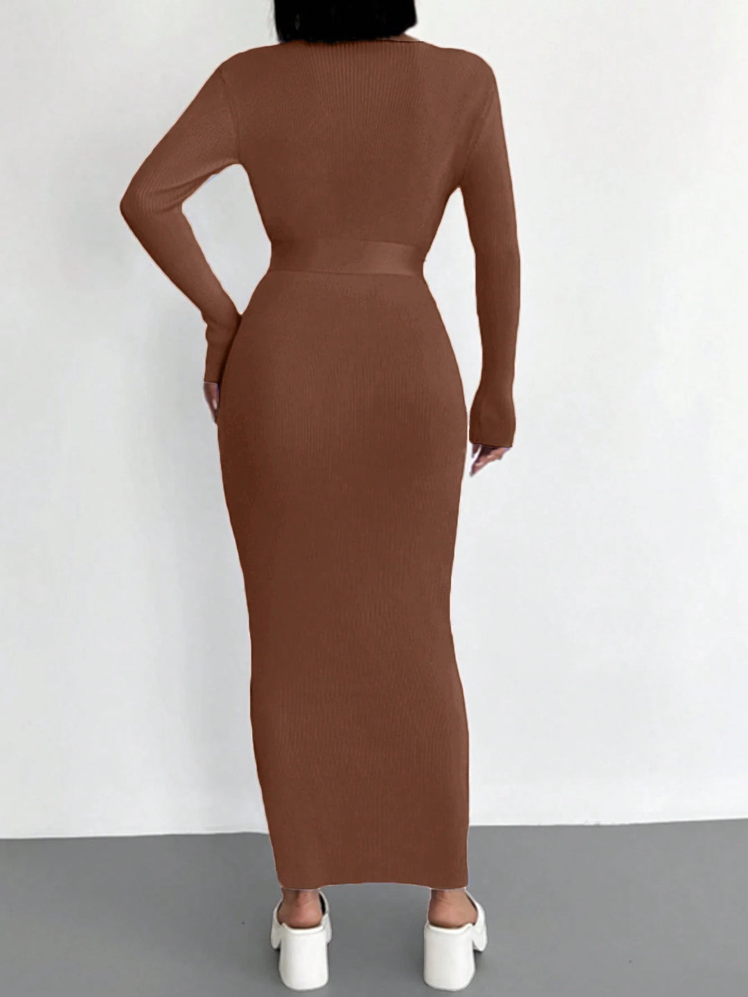Rochie maxi SHEIN, maro