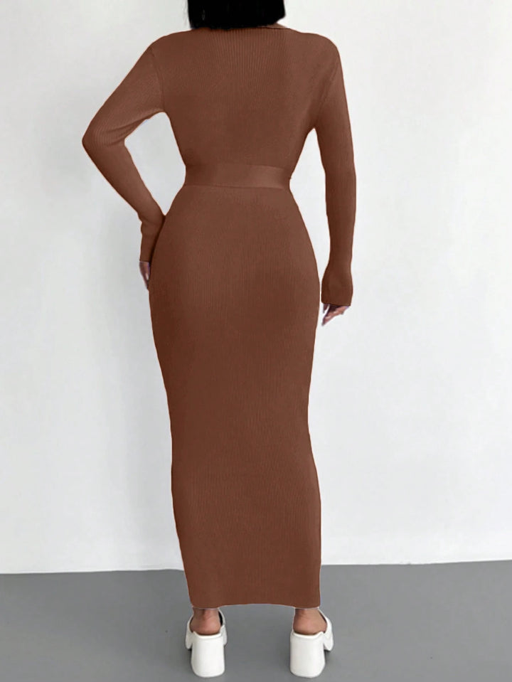Rochie maxi SHEIN, maro