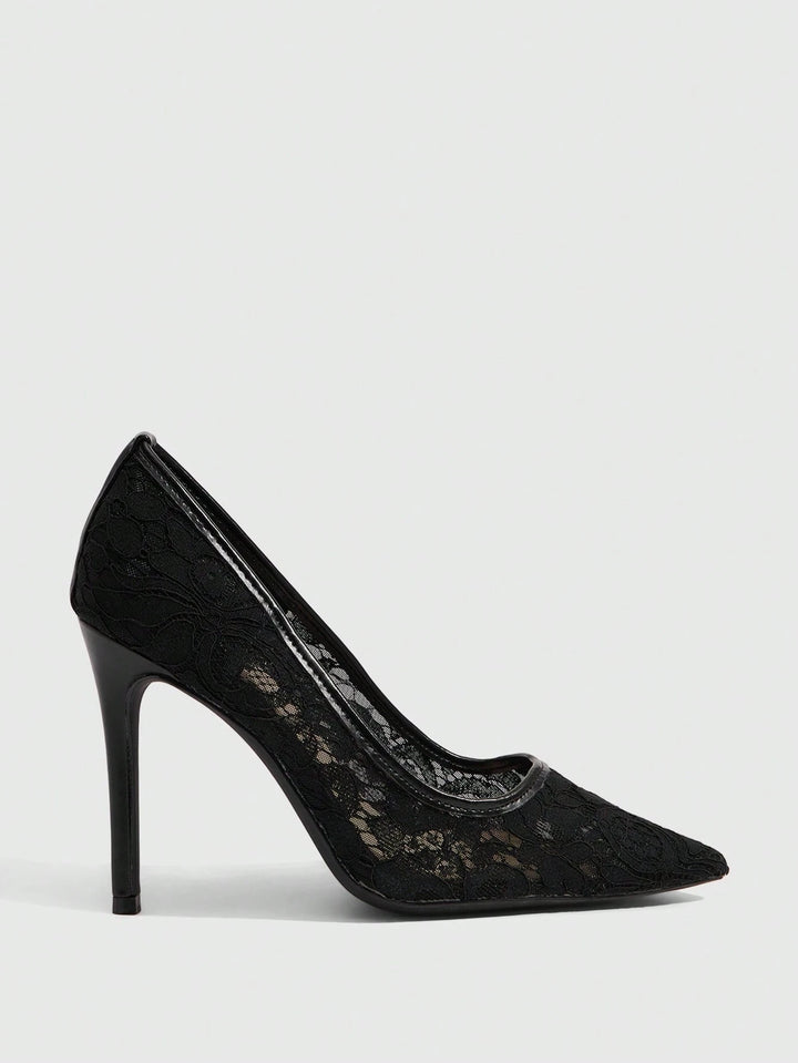 Pantofi cu toc SHEIN, negru
