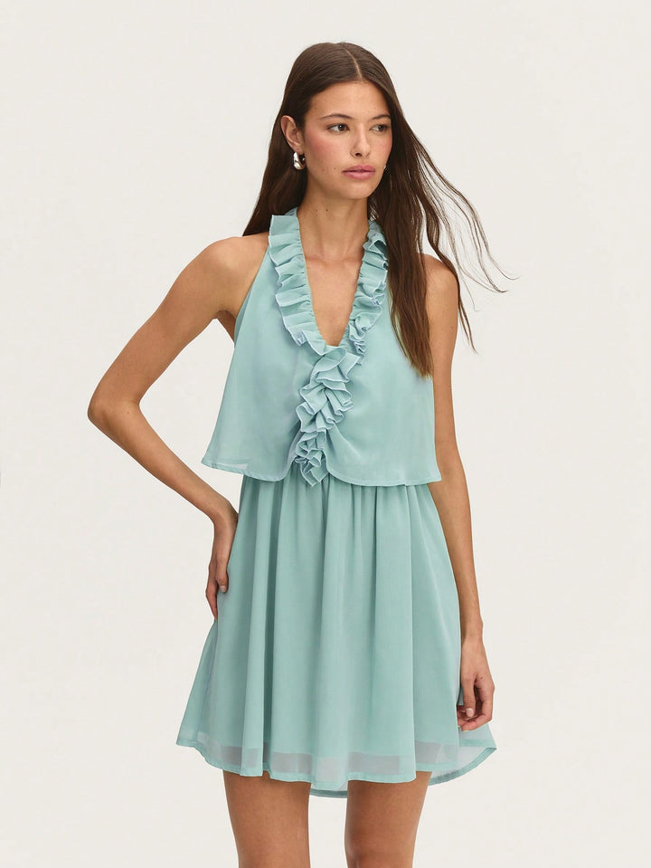 Rochie mini SHEIN, verde