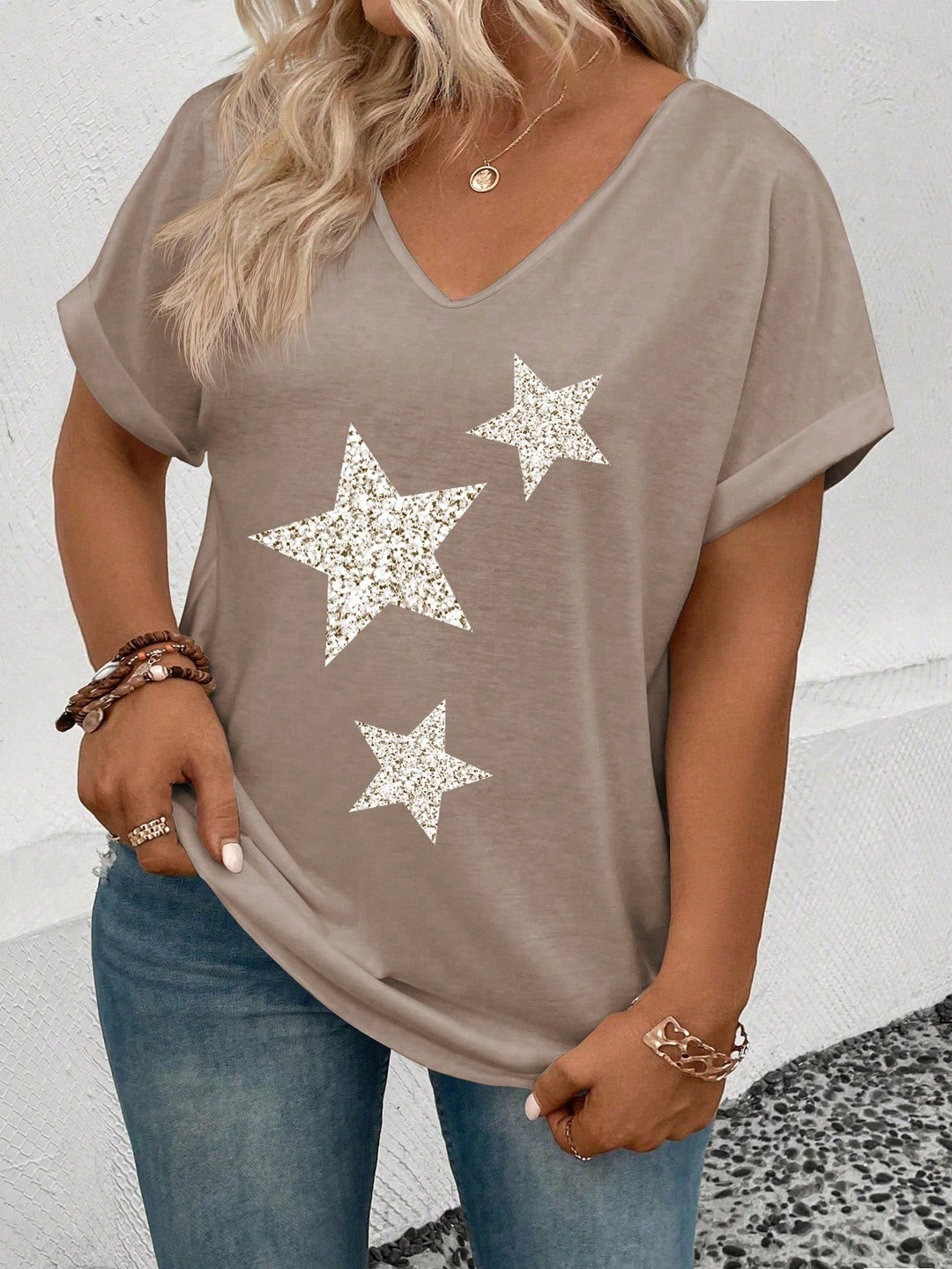 Tricou SHEIN, bej