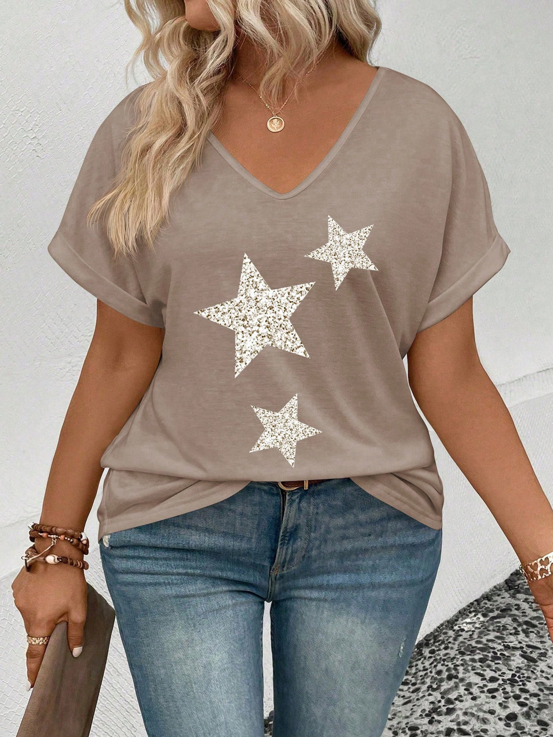 Tricou SHEIN, bej
