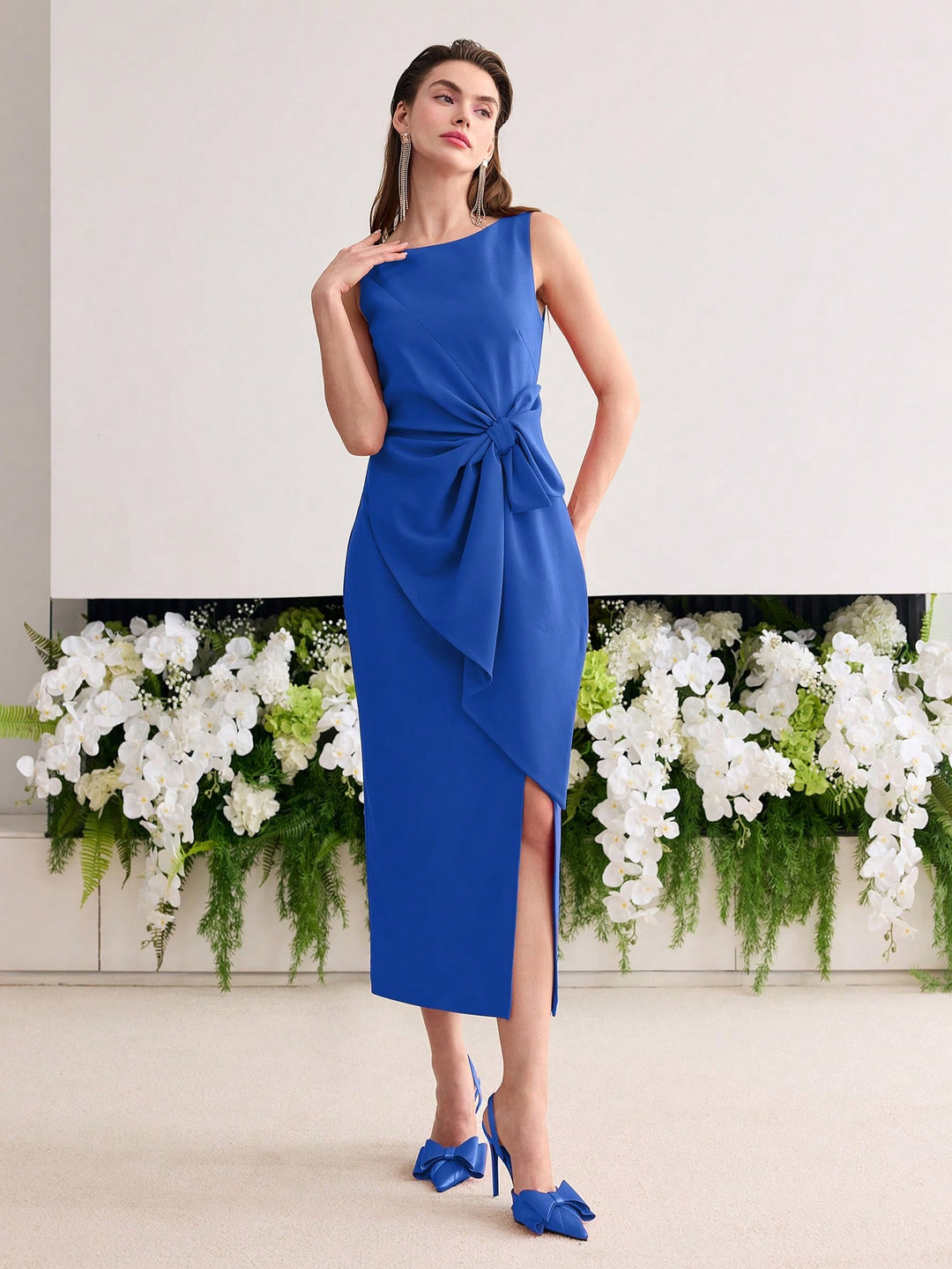 Rochie midi SHEIN, albastru