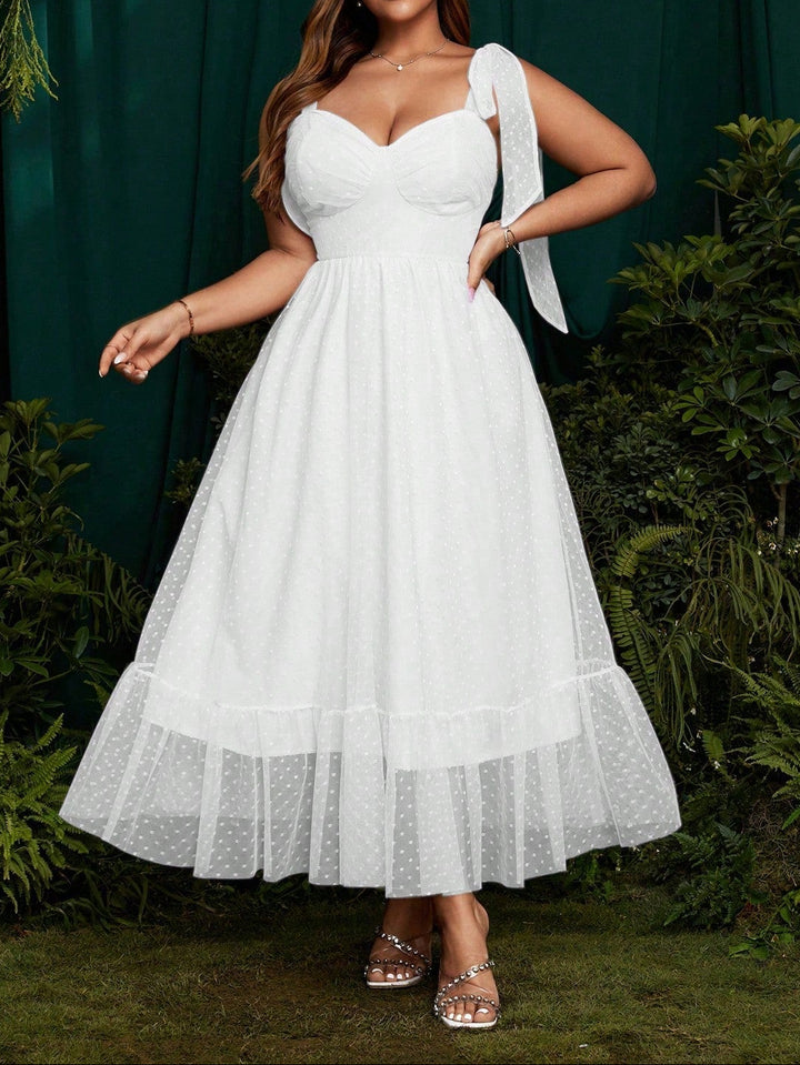 Rochie maxi SHEIN, alb
