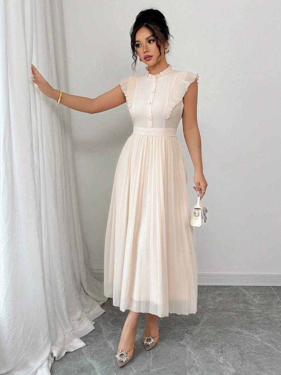 Rochie maxi SHEIN, bej