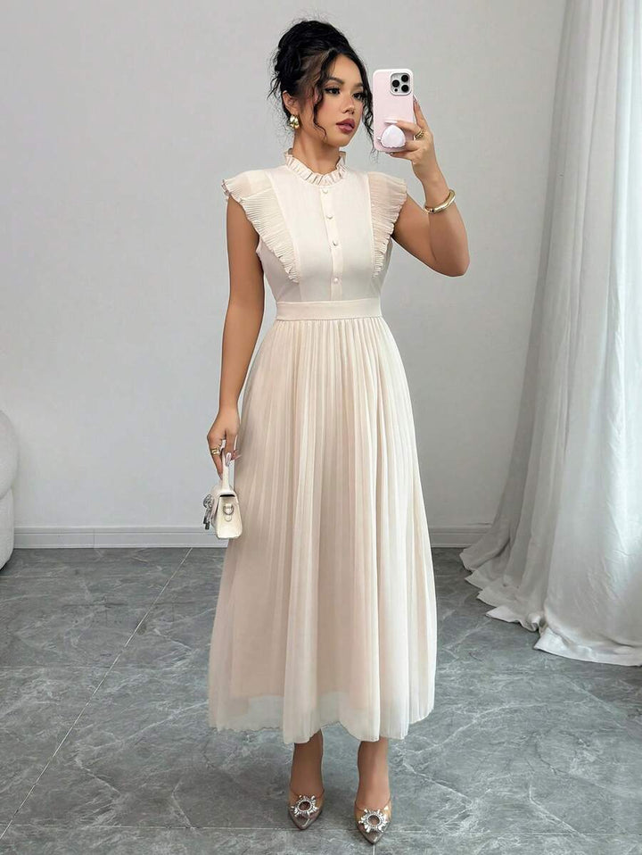 Rochie maxi SHEIN, bej