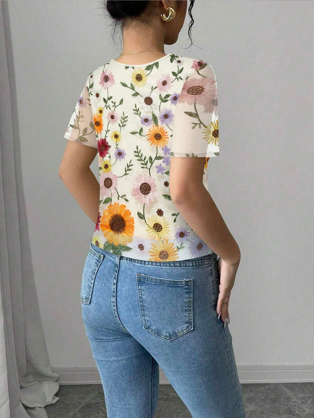 Tricou SHEIN, portocaliu