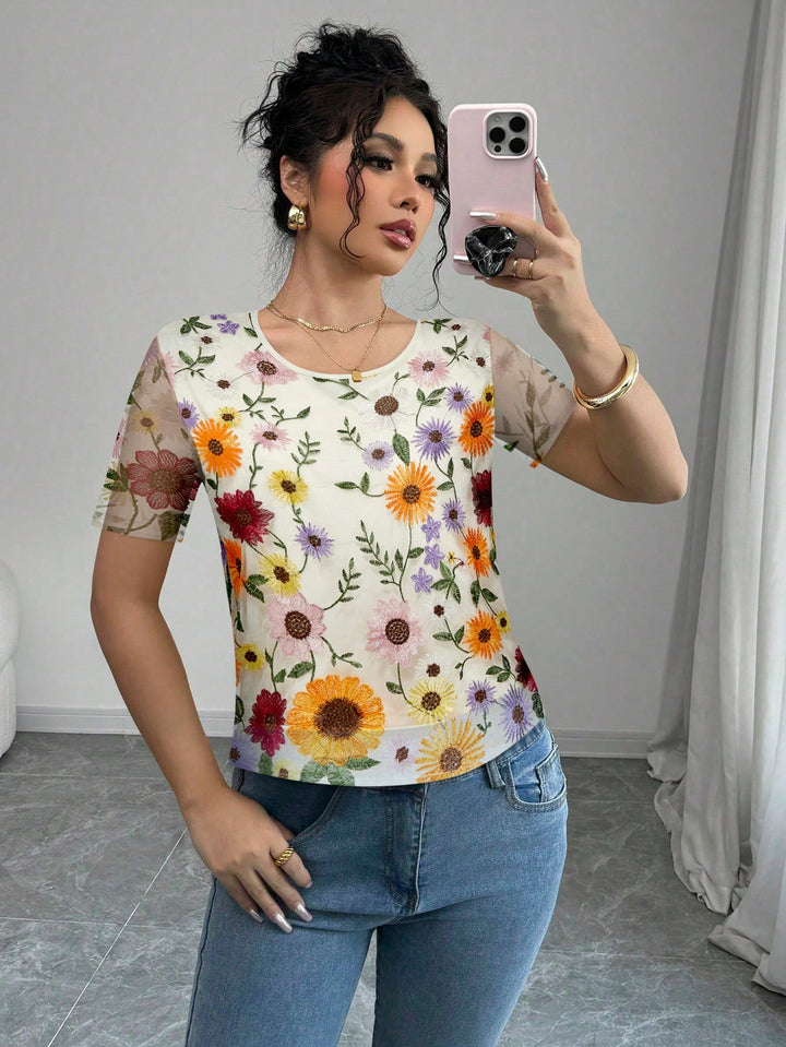 Tricou SHEIN, portocaliu