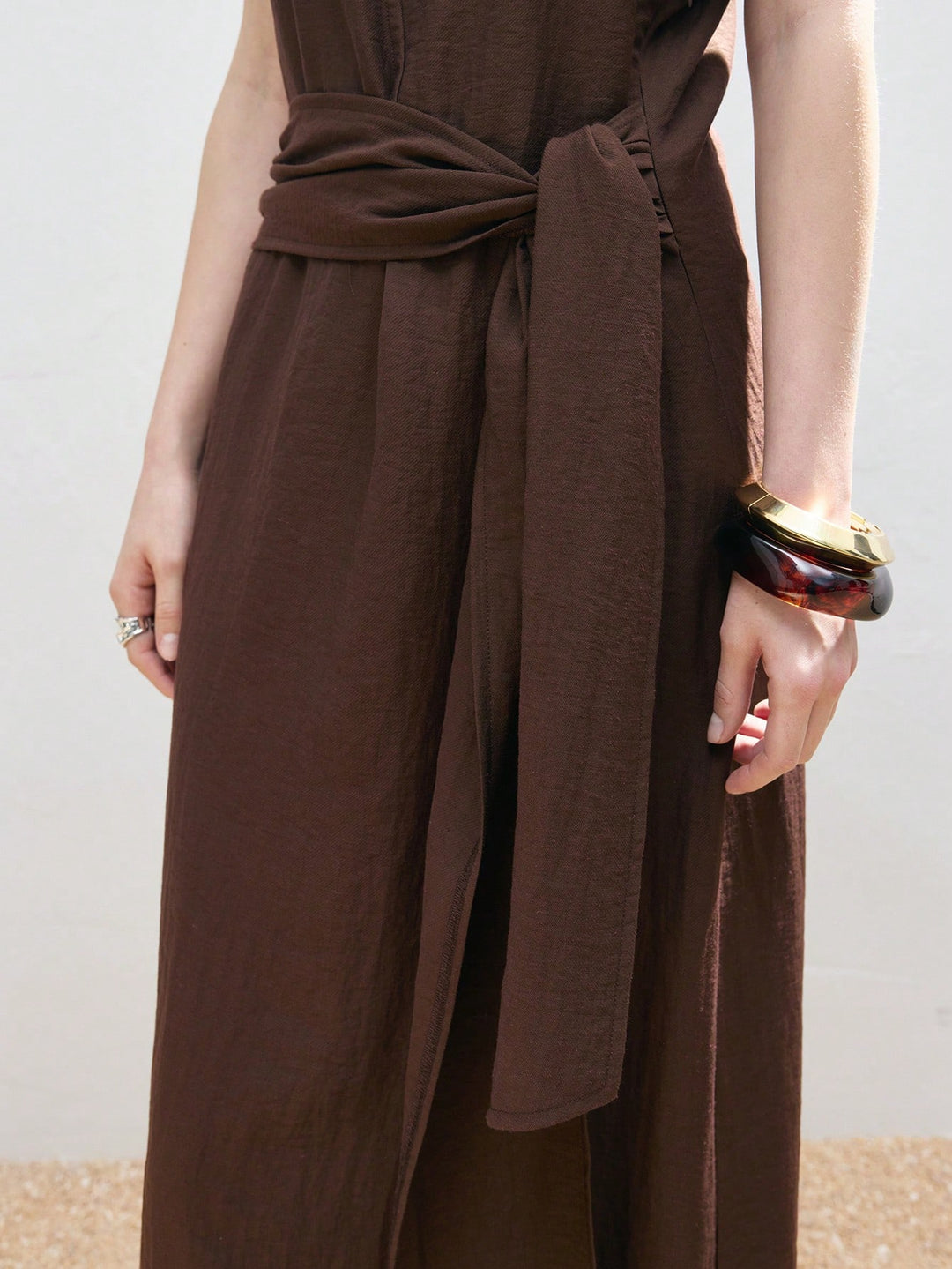 Rochie maxi SHEIN, maro
