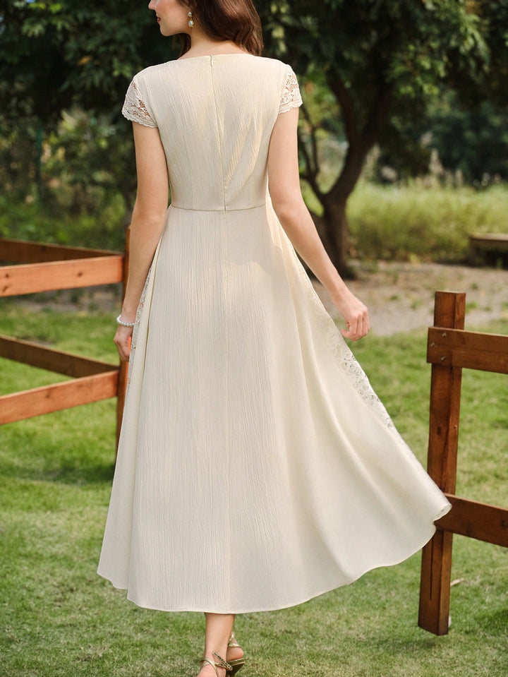 Rochie midi SHEIN, crem