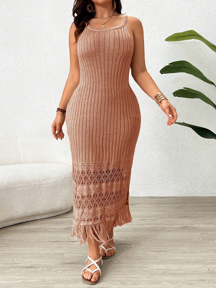 Rochie maxi SHEIN, bej
