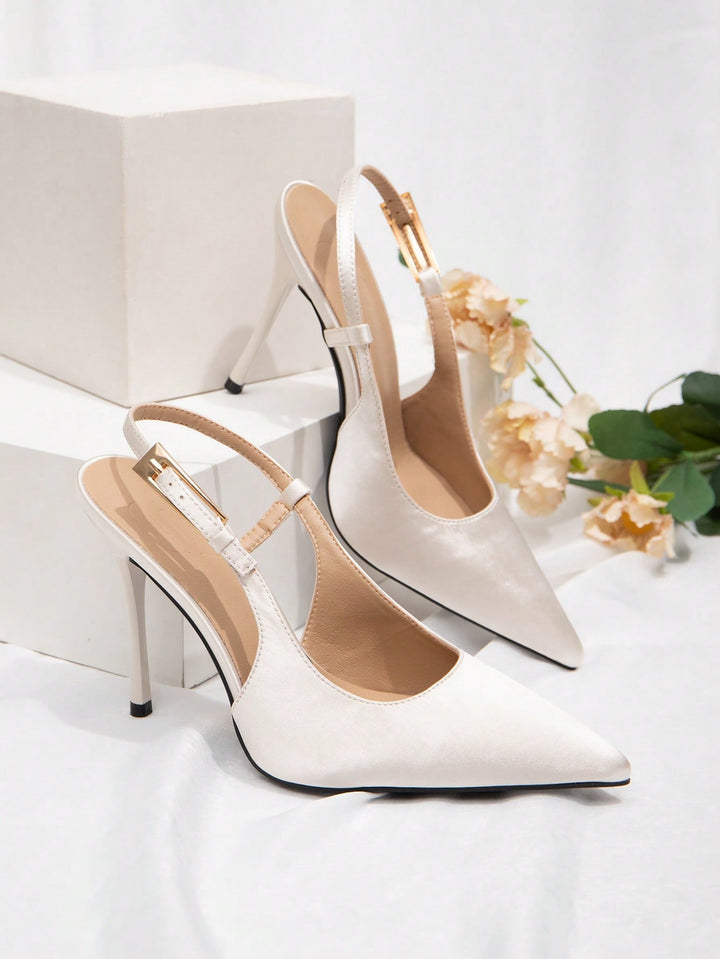 Pantofi cu toc SHEIN, bej